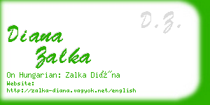 diana zalka business card